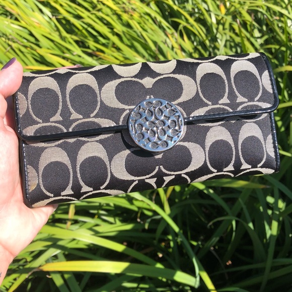 Coach Accessories - Coach trifold clasp wallet AUTHENTIC